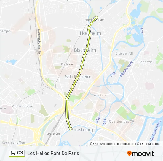 C3 Bus Line Map