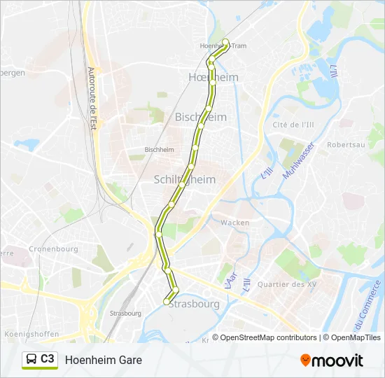 C3 Bus Line Map
