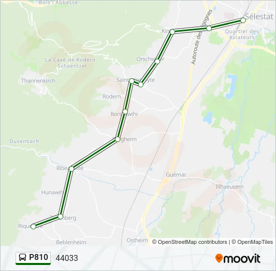 P810 Bus Line Map