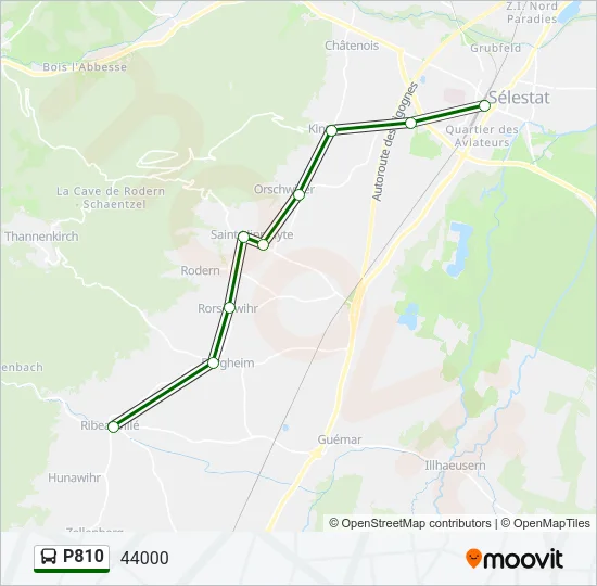 P810 Bus Line Map