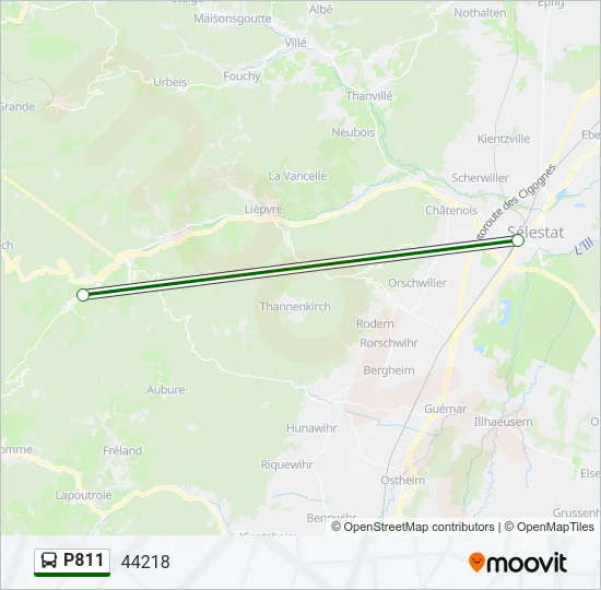 P811 Bus Line Map
