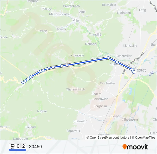 C12 Train Line Map