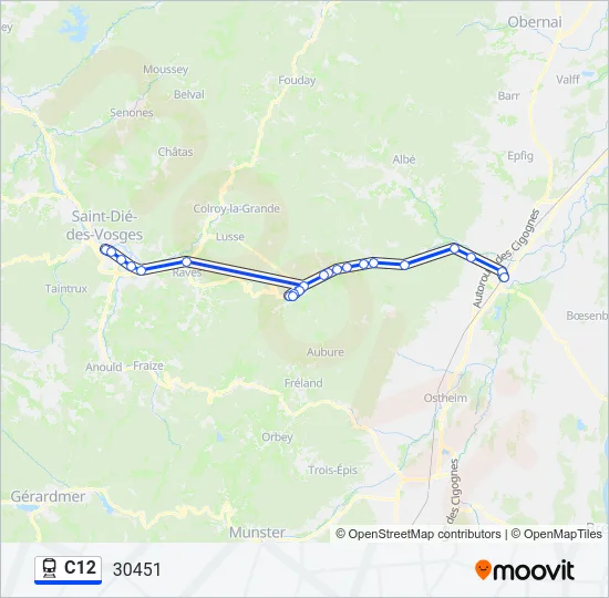 C12 Train Line Map