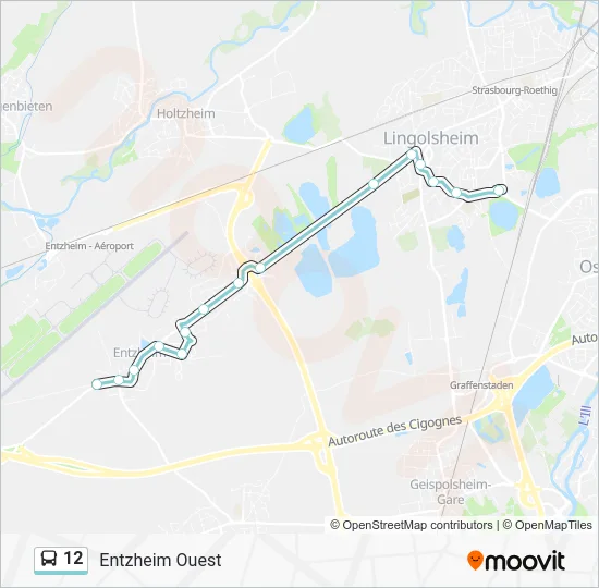 12 Bus Line Map