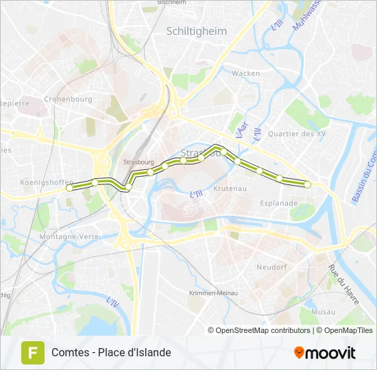 F Light Rail Line Map