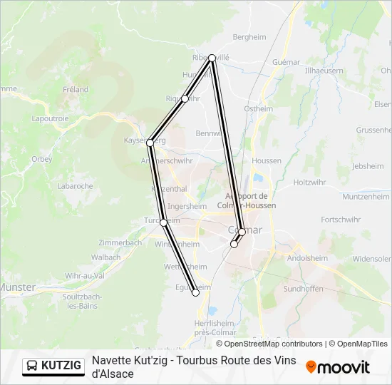 KUTZIG Bus Line Map