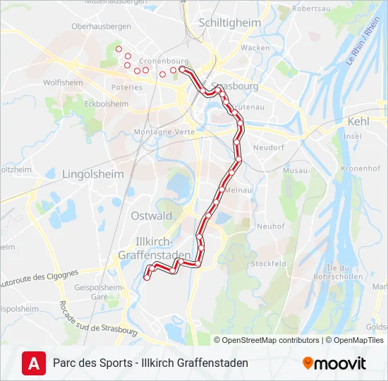 A Light Rail Line Map