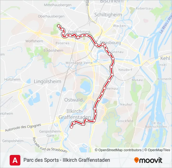 A Light Rail Line Map