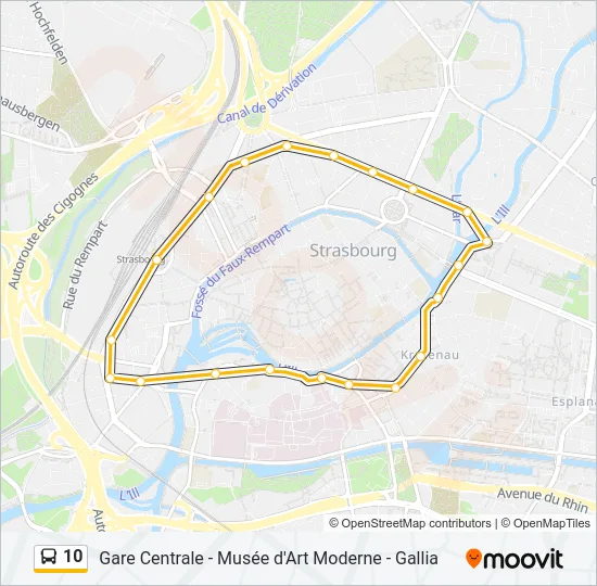 10 Bus Line Map