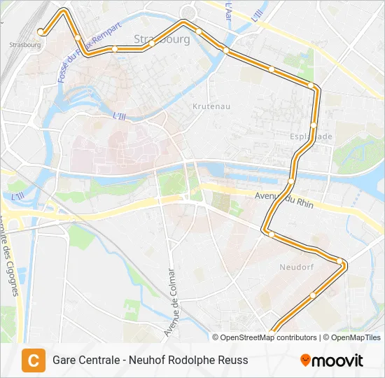 C Light Rail Line Map