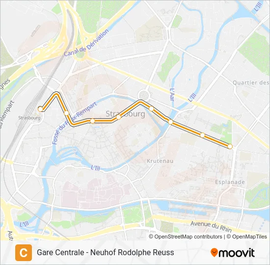 C Light Rail Line Map