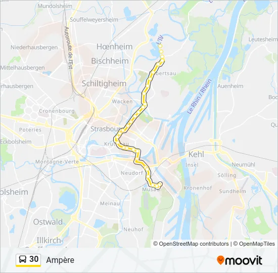 30 Bus Line Map
