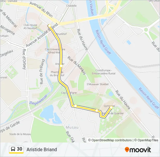 30 Bus Line Map