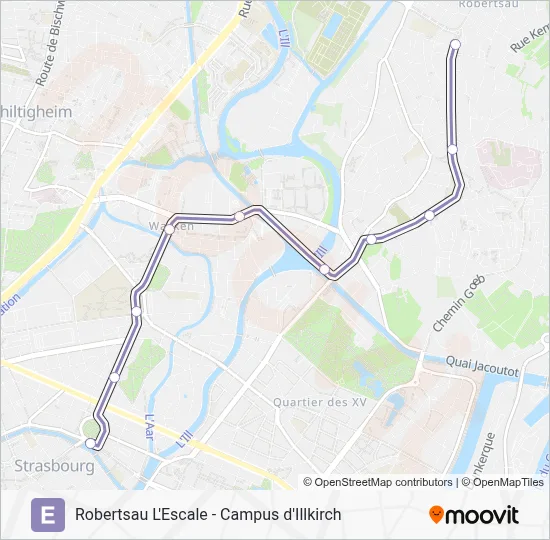 E Light Rail Line Map