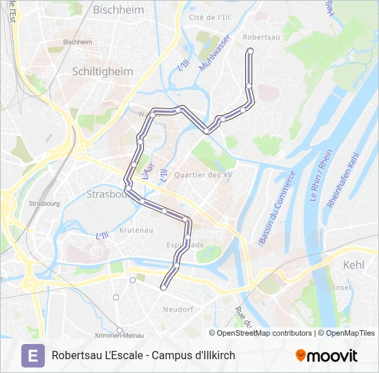 E Light Rail Line Map