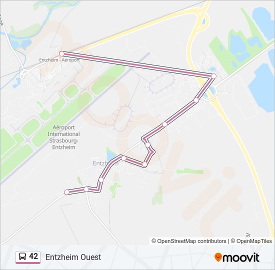 Mapa de 42 de autobús