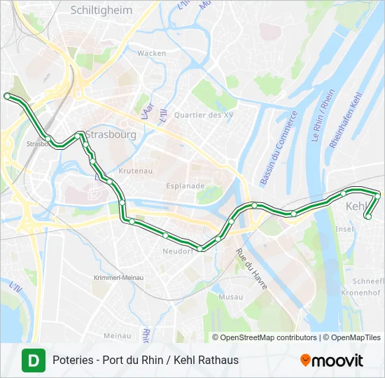 D Light Rail Line Map