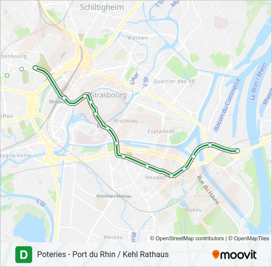 D Light Rail Line Map
