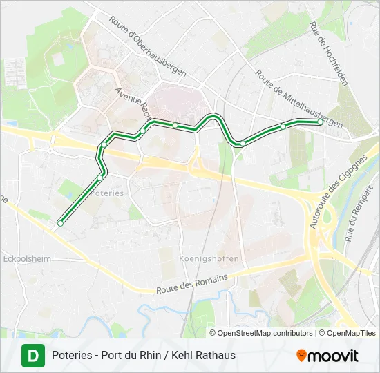 D Light Rail Line Map