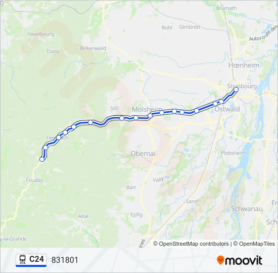 C24 Train Line Map