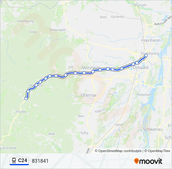 C24 Train Line Map