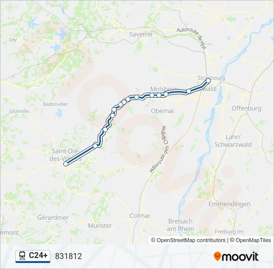 C24+ Train Line Map