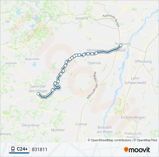 C24+ Train Line Map