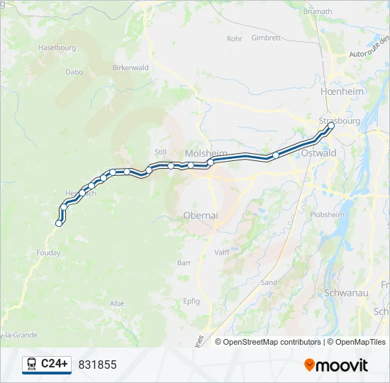 C24+ Train Line Map