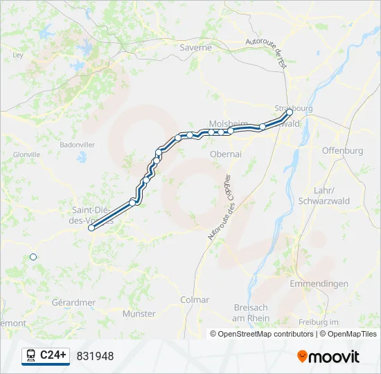 C24+ Train Line Map