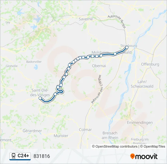 C24+ Train Line Map