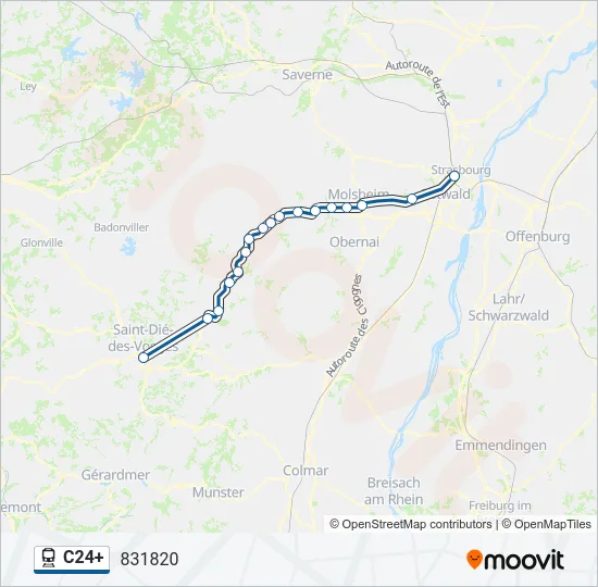 C24+ Train Line Map