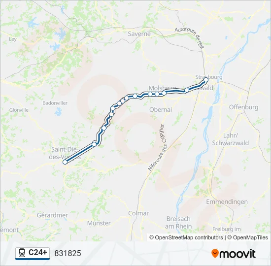 C24+ Train Line Map