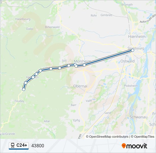 C24+ Train Line Map