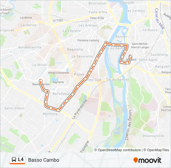 L4 Bus Line Map