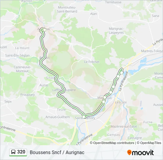 320 Bus Line Map