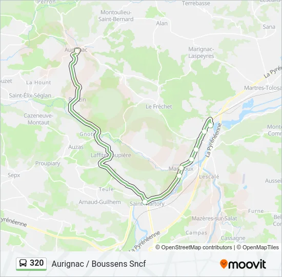 320 Bus Line Map