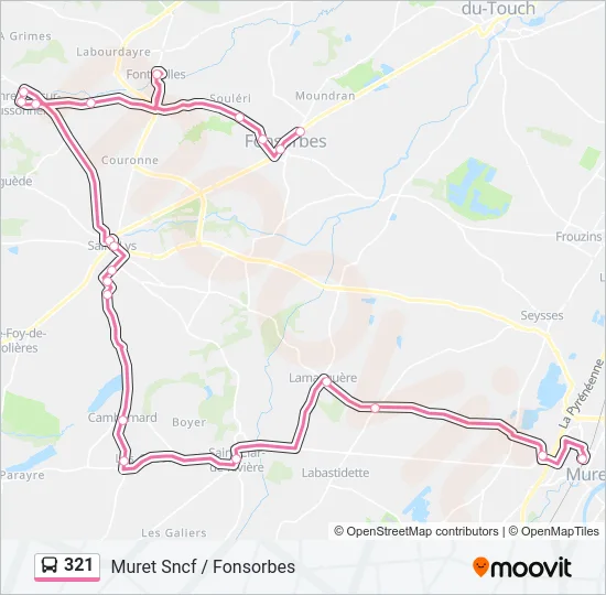 321 Bus Line Map
