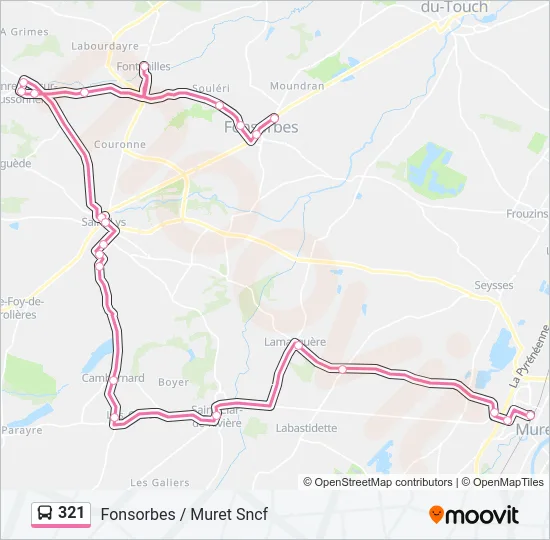 321 Bus Line Map