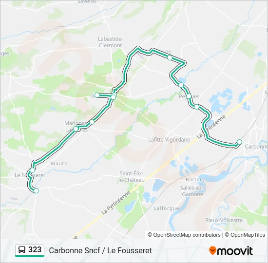323 Bus Line Map