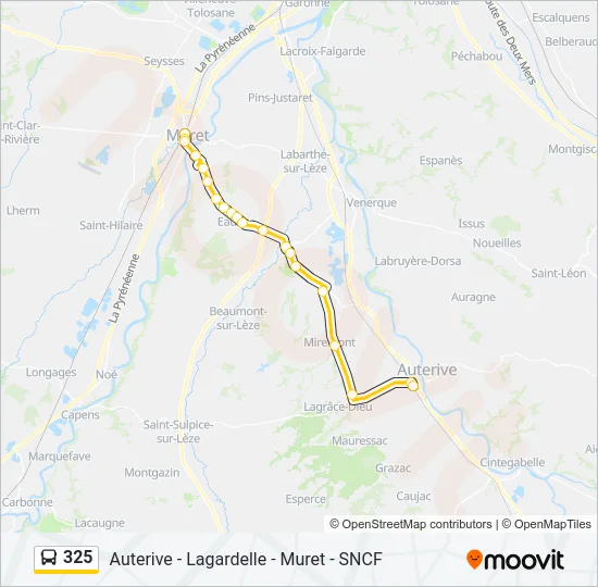 325 Bus Line Map