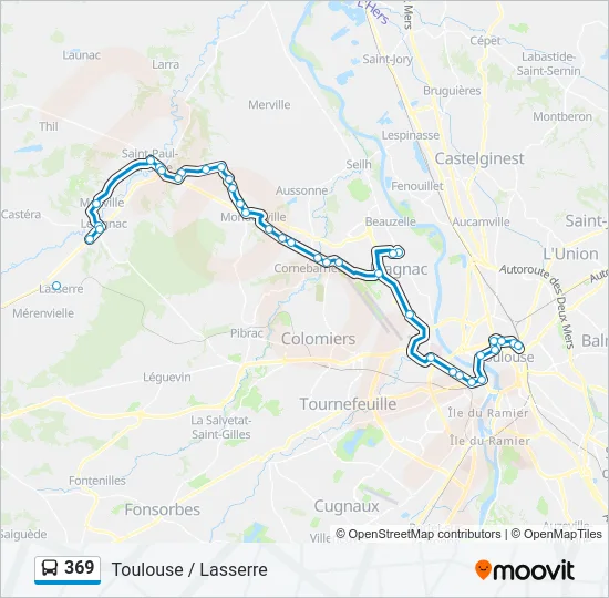 369 Bus Line Map