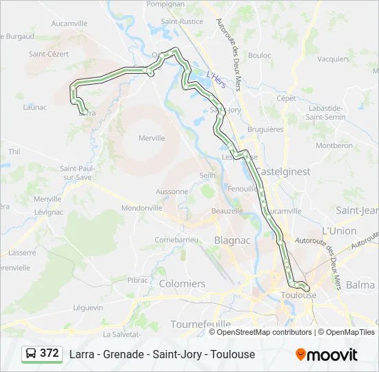 372 Bus Line Map