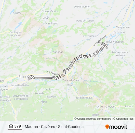 379 Bus Line Map