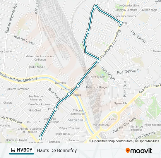 NVBOY Bus Line Map