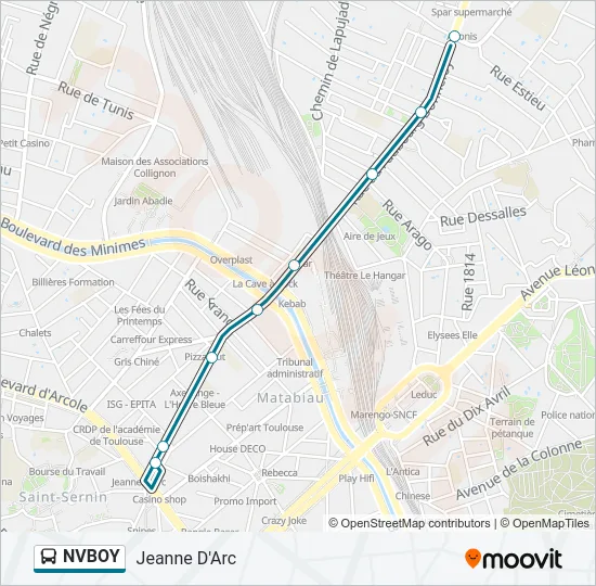 NVBOY Bus Line Map