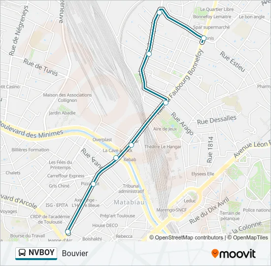 NVBOY Bus Line Map