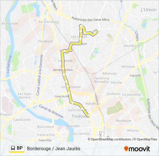 BP Bus Line Map