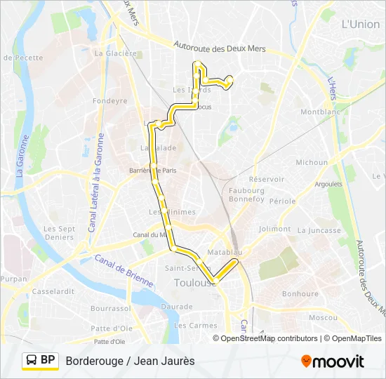 BP Bus Line Map