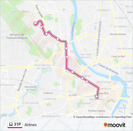 31P Bus Line Map