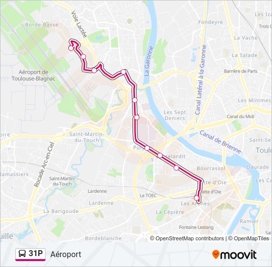 Mapa de 31P de autobús